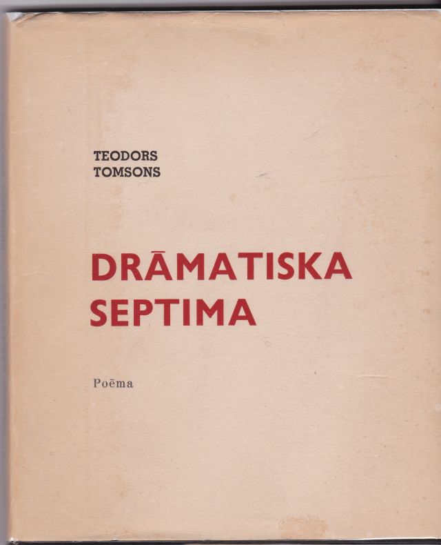 Image for Dramatiska Septima Skumja Kamermuzika Ar Prologu Un Elegiju Astonos Dziedajumos