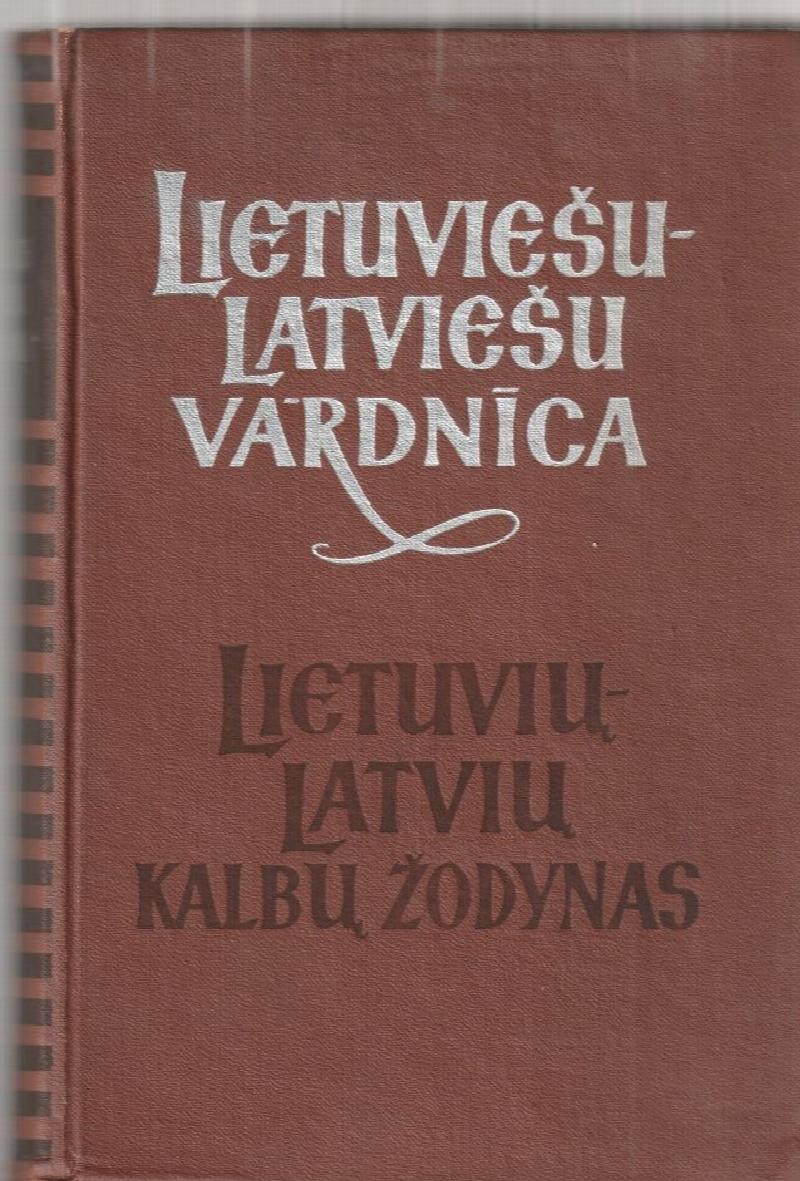 Image for Lietuviesu - Latviesu Vardnica   Lietuviu - Latviu Kalbu Zodynas