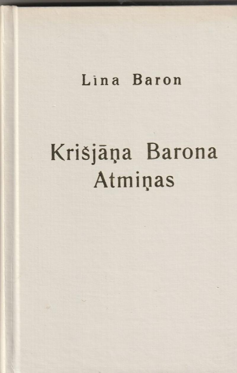 Image for Krisjana Barona Atminas