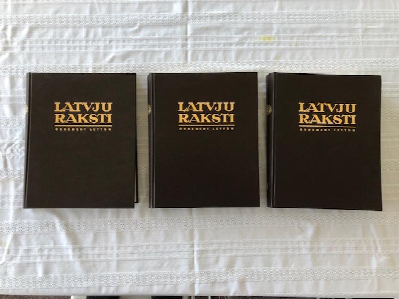 Image for Latvju Raksti Ornement Letton  Tautas Maksla Uzvalkos, Audumos Buves Podnieciba Utt. Pec Materialiem  Valsts Un Privatos Krajumos 3 Volumes.
